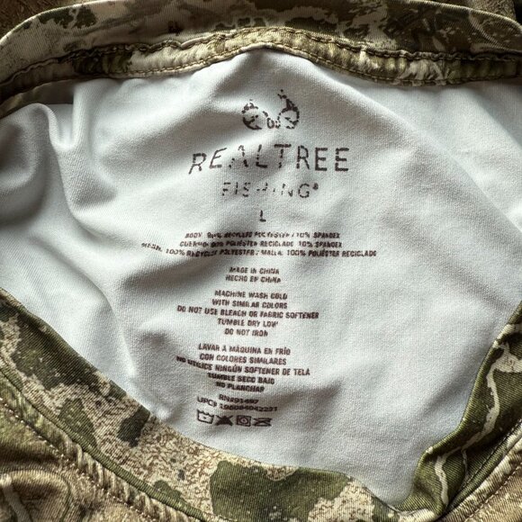Realtree Long Sleeve Fishing T-Shirt Men's Size Large Multicolor Camo Hunting - Picture 5 of 5